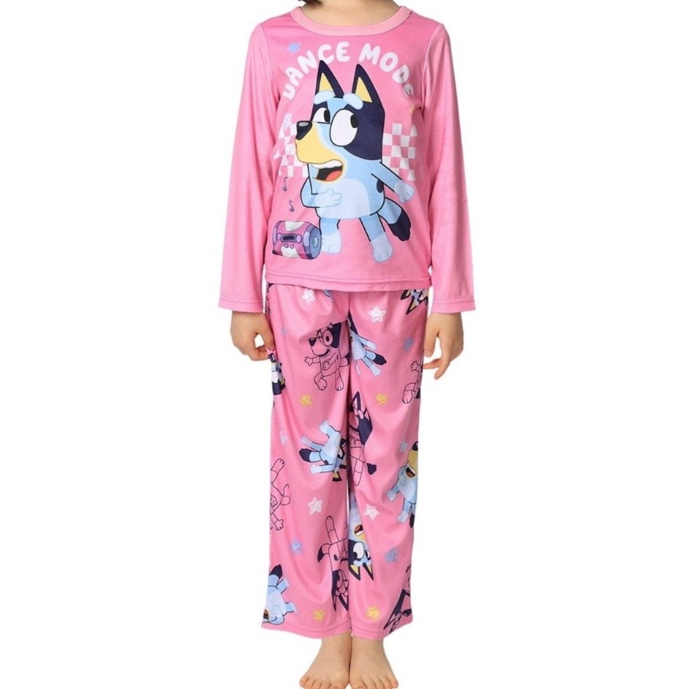 Girls Bluey Pajama and Robe Set - Picture 3 of 9